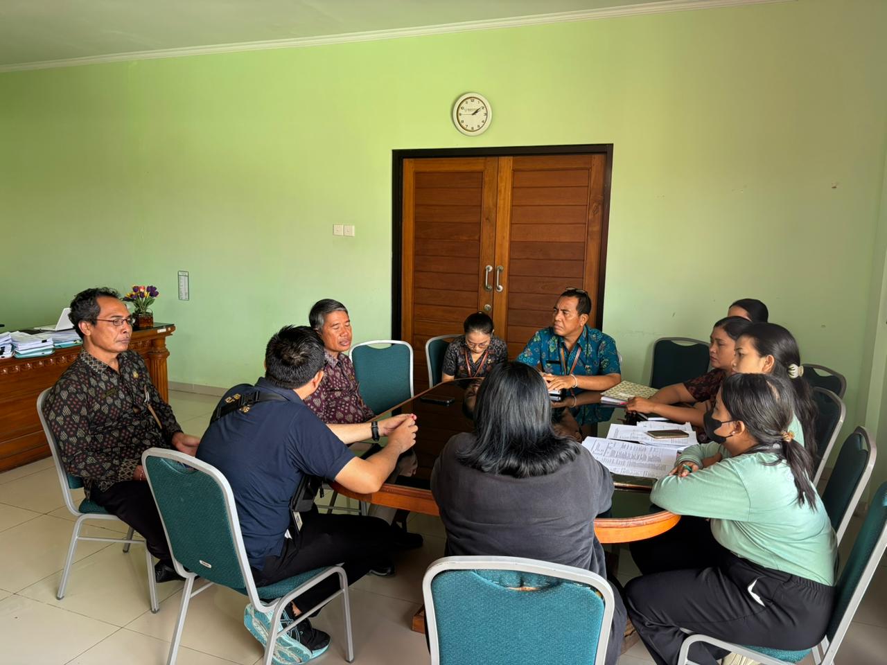 Monev Dinas Kesehatan Kabupaten Klungkung perihal Mutu, Rumah Sakit Aman Bencana, serta Penyelenggaraan Kelas Rawat Inap Standar (KRIS) di RSUD Gema Santi